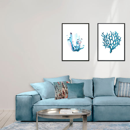 Bilder und Bilderrahmen | Bild im Rahmen | Watercolor Coral - Farbfotografie (50cm x 70cm) -  von LIVING online kaufen bei LIVINGforme.