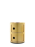 Aufbewahrung | Kartell Componibili Aufbewahrungsbox 2er, H 40 cm - Gold-Metallic von Kartell online kaufen bei LIVINGforme.