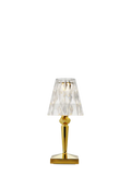 Tischleuchte | Kartell Battery Akku-Tischlampe, H 30 cm - Gold/Transparent von Kartell online kaufen bei LIVINGforme.