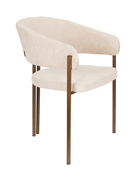 Naida Armlehnstuhl, 2er-Set in Beige, Ansicht 1