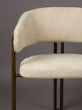 Naida Armlehnstuhl, 2er-Set in Beige, Detail