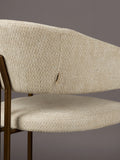 Naida Armlehnstuhl, 2er-Set in Beige, Detail
