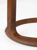 Doppio Beistelltisch Braun/Creme, Detail