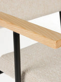 Fellow Armlehnstuhl Off-White, 2er-Set, Detail