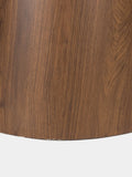 Almira Esstisch Marmoroptik Ø 115 cm in Walnuss, Detail