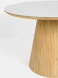 Almira Esstisch Marmoroptik Ø 115 cm in Natur, Detail