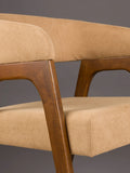 Adamello Armlehnstuhl, 2er-Set in Beige, Detail