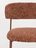 Claes Esszimmerstuhl, 2er-Set in Terrakotta, Detail
