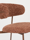 Claes Esszimmerstuhl, 2er-Set in Terrakotta, Detail