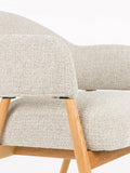 Indy Loungesessel in Hellbraun, Detail