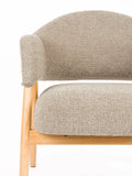 Indy Loungesessel in Dunkelbraun, Detail