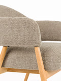 Indy Loungesessel in Dunkelbraun, Detail