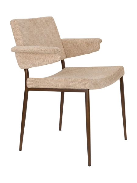 Portland Armlehnstuhl Beige, 2er-Set, Ansicht 1