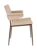Portland Armlehnstuhl Beige, 2er-Set, Ansicht 3