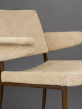 Portland Armlehnstuhl Beige, 2er-Set, Detail
