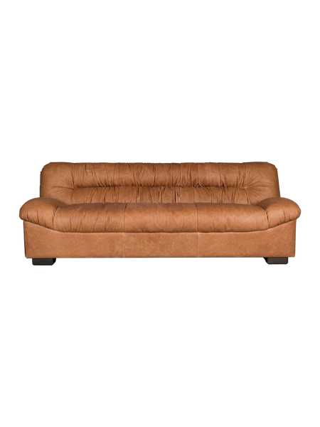 Douglas 3-Sitzer Sofa Leder in Cognac, Ansicht 1