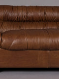 Douglas 3-Sitzer Sofa Leder in Dunkelbraun, Detail