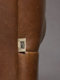 Douglas 3-Sitzer Sofa Leder in Dunkelbraun, Detail