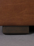 Douglas 3-Sitzer Sofa Leder in Dunkelbraun, Detail