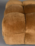 Hackman Hocker Velours in Cognac, Detail