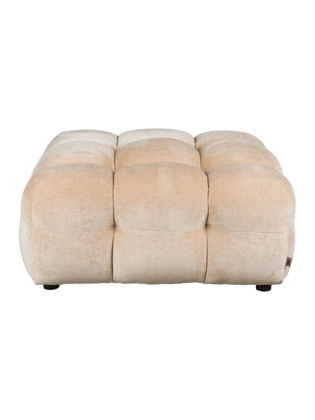 Hackman Hocker Velours in Beige, Ansicht 1