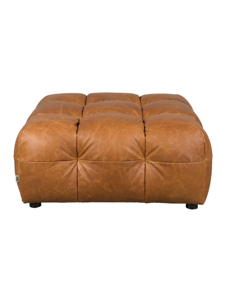 Hackman Hocker Leder in Cognac, Ansicht 1