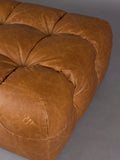 Hackman Hocker Leder in Cognac, Detail
