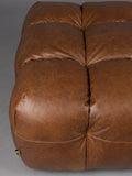 Hackman Hocker Leder in Dunkelbraun, Detail
