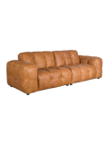 Hackman 3-Sitzer Sofa Leder in Cognac, Ansicht 2