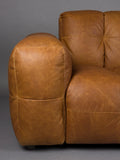 Hackman 3-Sitzer Sofa Leder in Cognac, Detail