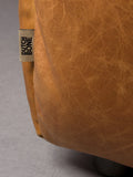 Hackman 3-Sitzer Sofa Leder in Cognac, Detail