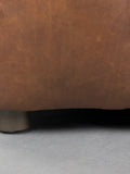 Hackman 3-Sitzer Sofa Leder in Dunkelbraun, Detail