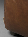 Hackman 3-Sitzer Sofa Leder in Dunkelbraun, Detail