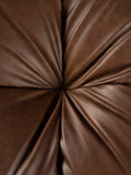 Hackman 3-Sitzer Sofa Leder in Dunkelbraun, Detail