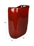 Edna Vase in Rot, Maßzeichnung