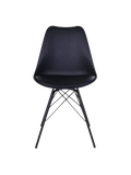 Oslo Esszimmerstuhl PU, schwarz, schwarze Beine Esszimmerstuhl Living Nordic