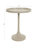 Jason Beistelltisch in Beige, Maßzeichnung