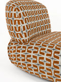Ritz Loungesessel Beige/Orange, Detailansicht