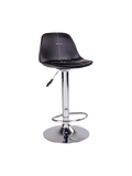 Trondheim Barhocker PU, schwarz, Chrombeine Barhocker Living Nordic
