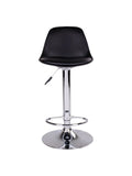 Trondheim Barhocker PU, schwarz, Chrombeine Barhocker Living Nordic