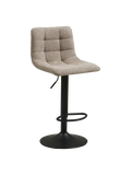 Middelfart Barhocker Barhocker Living Nordic Mikrofaser, grau, schwarze Beine