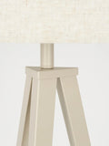 Tripod Stehleuchte in Beige, Detail