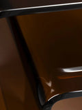 Vetro Beistelltisch Glas, 2er-Set in Braun, Detail
