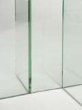 Linea Beistelltisch Glas Transparent, Detail