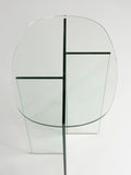 Linea Beistelltisch Glas Transparent, Detail