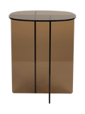 Linea Beistelltisch Glas Braun