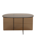 Linea Couchtisch Glas Braun