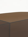 Linea Couchtisch Glas Braun, Detailansicht