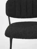 Jolien Tresenhocker Bouclé, 2er-Set in Schwarz, Detail