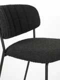 Jolien Tresenhocker Bouclé, 2er-Set in Schwarz, Detail